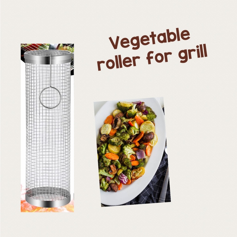 NWOT Metal  Vegetable Grill Roller